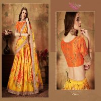 Zeel Clothing Floral Vol-1 Wholesale Organza Fabrics Lehenga Choli