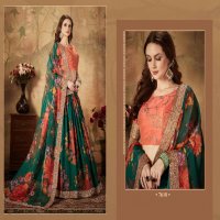 Zeel Clothing Floral Vol-1 Wholesale Organza Fabrics Lehenga Choli