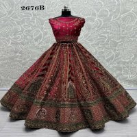 Anjani Art D.no 2676 Wholesale Soft net And Velvet Designer Lehenga Choli