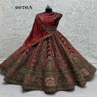 Anjani Art D.no 2676 Wholesale Soft net And Velvet Designer Lehenga Choli