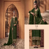 RENIK FASHIONS PRESENTS MUSKAN STYLISH VISCOSE DOLA JACQUARD WITH EMBROIDERY WORK SALWAR SUIT DRESS MATERIAL