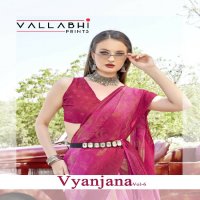 VALLABHI PRINTS VYANJANA VOL 6 STYLISH WEAR GEORGETTE SAREE COLLECTION