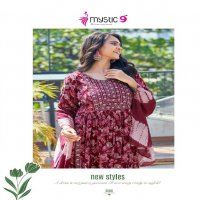 MYSTIC 9 SARA VOL 5 AMAZING READYMADE NAYRA CUT KURTI PANT DUPATTA COLLECTION