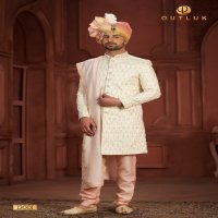 Outluk Wedding Collection Vol-13 Wholesale Pure Silk Mens Sherwani Catalog