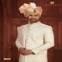 Outluk Wedding Collection Vol-13 Wholesale Pure Silk Mens Sherwani Catalog