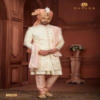 Outluk Wedding Collection Vol-13 Wholesale Pure Silk Mens Sherwani Catalog