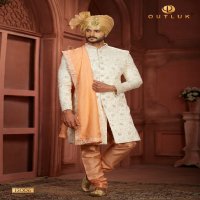 Outluk Wedding Collection Vol-13 Wholesale Pure Silk Mens Sherwani Catalog