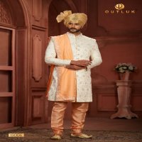 Outluk Wedding Collection Vol-13 Wholesale Pure Silk Mens Sherwani Catalog