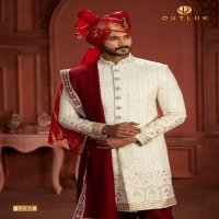 Outluk Wedding Collection Vol-13 Wholesale Pure Silk Mens Sherwani Catalog