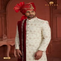 Outluk Wedding Collection Vol-13 Wholesale Pure Silk Mens Sherwani Catalog