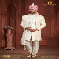 Outluk Wedding Collection Vol-13 Wholesale Pure Silk Mens Sherwani Catalog