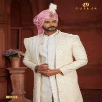 Outluk Wedding Collection Vol-13 Wholesale Pure Silk Mens Sherwani Catalog