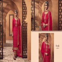 RENIK FASHIONS PRESENTS MUSKAN STYLISH VISCOSE DOLA JACQUARD WITH EMBROIDERY WORK READYMADE SALWAR SUIT