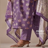 Omtex Vivanta Wholesale Daisy Silk With Embroidery Salwar Suits