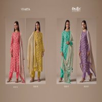 Omtex Vivanta Wholesale Daisy Silk With Embroidery Salwar Suits