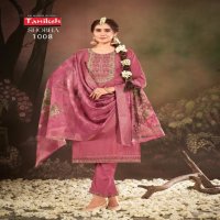 Taniksh Shobha Wholesale Roman Silks With Embroidery Work Kurtis With Pant And Dupatta