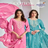 Radhika Cotton Culture Vol-1 Wholesale Pure Cotton Kurti With Pant And Dupatta
