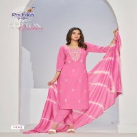 Radhika Cotton Culture Vol-1 Wholesale Pure Cotton Kurti With Pant And Dupatta