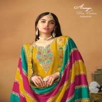 TWISHA DANI CREATION AANAYA VOL 187 FESTIVAL WEAR CHINON SILK SALWAR KAMEEZ DRESS MATERIAL