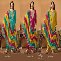 TWISHA DANI CREATION AANAYA VOL 187 FESTIVAL WEAR CHINON SILK SALWAR KAMEEZ DRESS MATERIAL