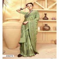 Vallabhi Carvan Vol-6 Wholesale Brasso Fabric Indian Sarees