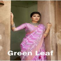 Vallabhi Green Leaf Wholesale Chiffon Ethnic Indian Sarees