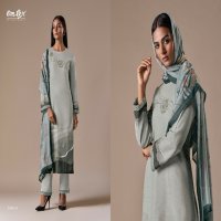 OMTEX SAROVA OCCASION WEAR LINEN COTTON WITH HANDWORK UNSTITCH SALWAR SUIT