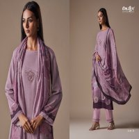 OMTEX SAROVA OCCASION WEAR LINEN COTTON WITH HANDWORK UNSTITCH SALWAR SUIT