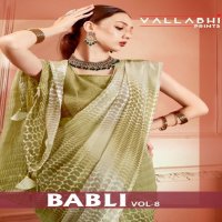 Vallabhi Babli Vol-8 Wholesale Georgette Indian Sarees