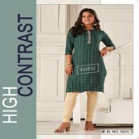 HRU India Angel Super Vol-2 Wholesale Cotton Handloom Straight Kurtis