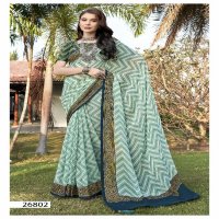 Vallabhi Harnaaz Wholesale Georgette Fabric Indian Sarees