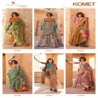 Rajtex Komet Wholesale Printed Zari Tussue Festive Sarees