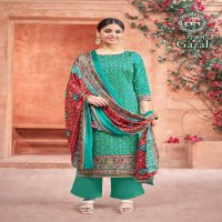 Harshit Gazal Wholesale Pure Zam With Swarovski Work Dress Material