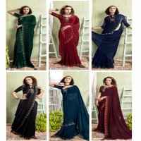 Vallabhi Sudan Wholesale Georgette Party Wear Sarees