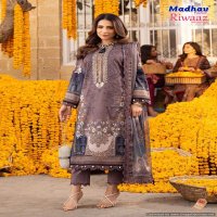 Madhav Riwaaz Vol-8 Wholesale Exclusive Karachi Print Dress Material