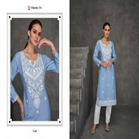 VAMIKA NX ROOH VOL 7 PREMIUM DESIGN LAKHNAWI FULL STITCH VISCOSE TOP WITH PANT