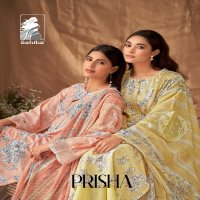 SAHIBA PRESENTS PRISHA EMBELLISHED DESIGN PURE COTTON LAWN PAKISTANI SALWAR SUIT