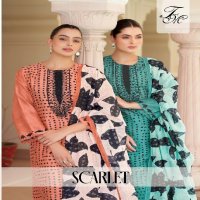 SCARLET BY T AND M PREMIUM ETHNIC STYLE PURE CHANDERI SALWAR SUIT DRESS MATERIAL
