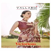 Vallabhi Victorious Wholesale Moss Georgette Indian Sarees