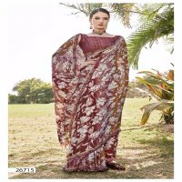 Vallabhi Victorious Wholesale Moss Georgette Indian Sarees