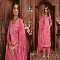 Fourdots Chitra Wholesale Jam Silk With Heavy Work Dress Material