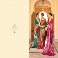 Trirath Swastik Wholesale Silk With Paithani Design Festive Sarees