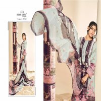 Riaz Arts Benazir Wholesale Pure Karachi With Heavy Pakistani Neck Embroidery Dress Material
