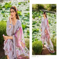 Karachi Lotus Velley Wholesale Pure Lawn Cotton With Work Dress Material