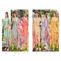 Karachi Lotus Velley Wholesale Pure Lawn Cotton With Work Dress Material