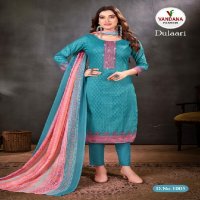 Vandana Dulaari Vol-1 Wholesale Pure Cotton With Swarovski Work Dress Material