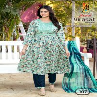 MASTER BY VIRASAT CASUAL DRESS RAYON WITH BELT FULLY STITCH SALWAR KAMEEZ