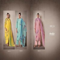 Omtex Srija Wholesale Rula Linen With Handwork Salwar Suits