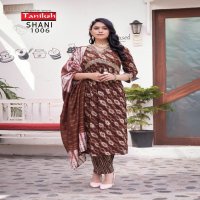 Taniksh Shani Vol-1 Wholesale Alia Cut Kurtis With Pant And Dupatta