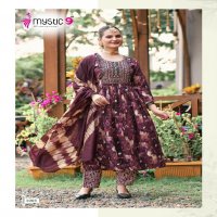 Mystic 9 Shanaya Vol-1 Wholesale Umbrella Cut Kurtis With Pant And Dupatta